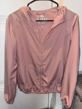 Love Tree Rose Pink Lightweight Hooded Utility Jacket